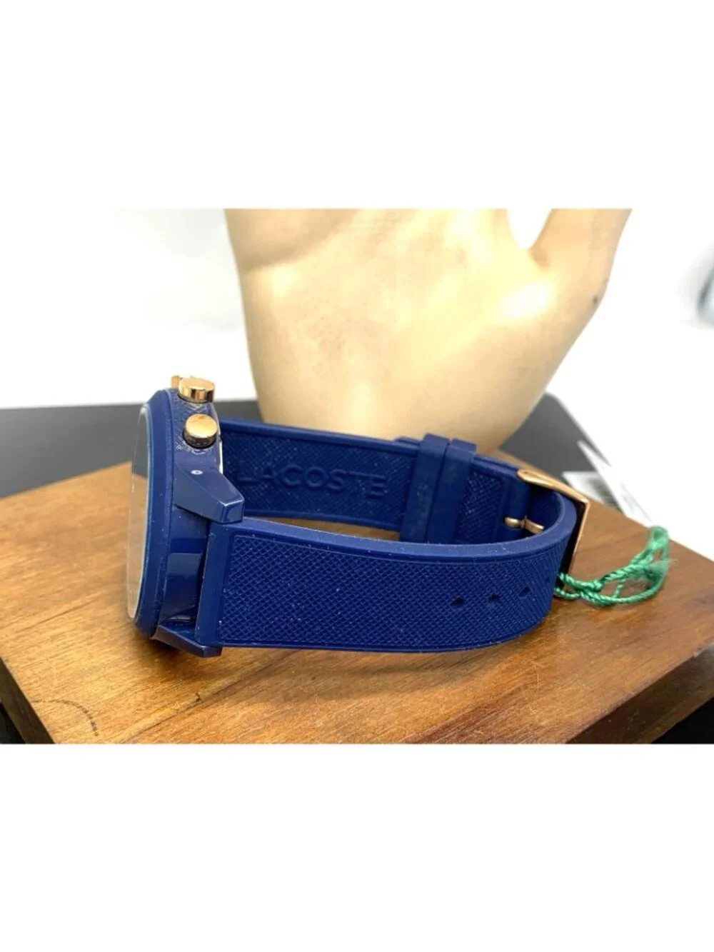 Lacoste Men's Watch 2011013 Quartz Chronograph Blue Dial Rubber Band 44mm 12.12